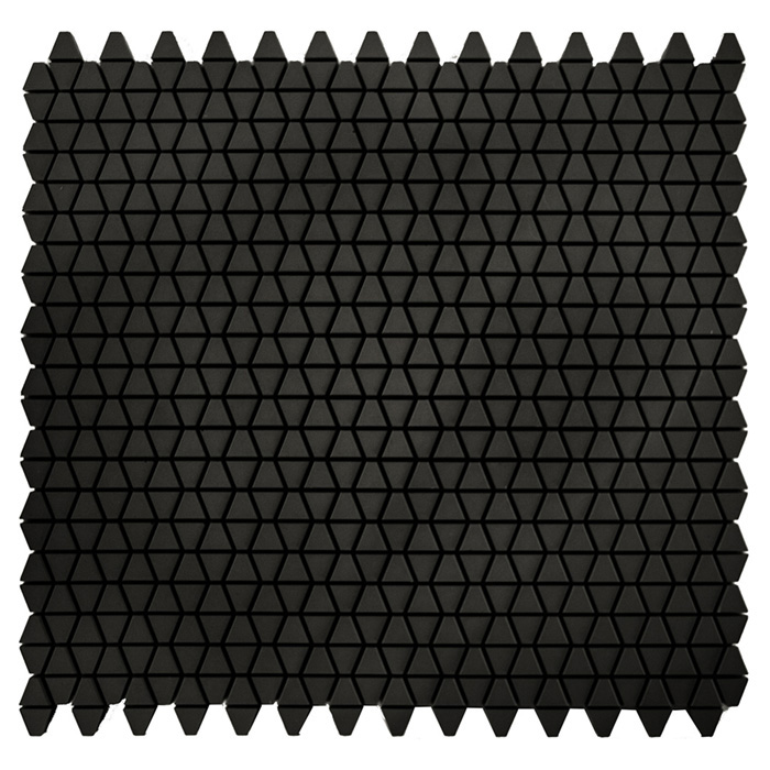 Sergio Savino Clessidra Decorato Микромозаика 30x28см, настенная, цвет: Nero Africa