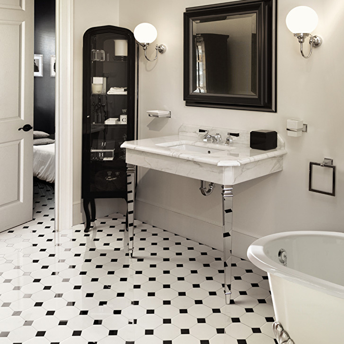 Devon&Devon Elite Marble Tiles Плитка из натурального камня 3.5x3.5см, универсальная, мрамор, elite 35, цвет: black marquinha