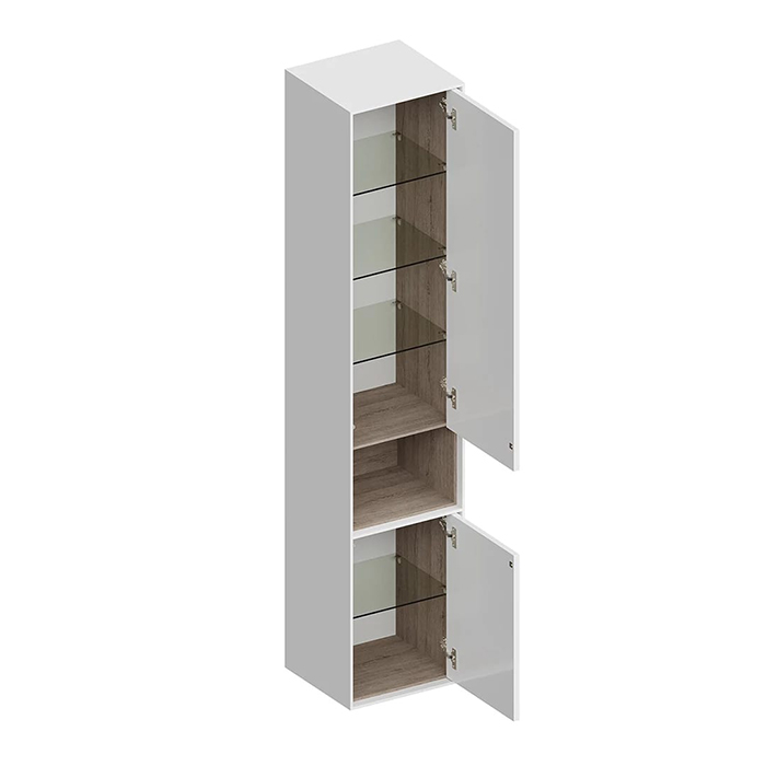 Kerama Marazzi Plaza Modern Пенал 170см., подвесной, цвет: белый