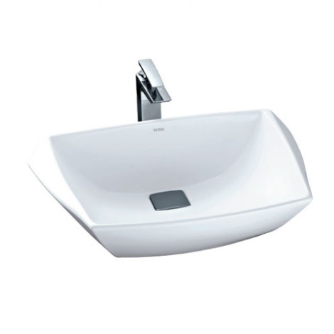 TOTO Jewelhex Раковина 60.7x48.3x21.1 см, без отв., накладная, цвет: белый