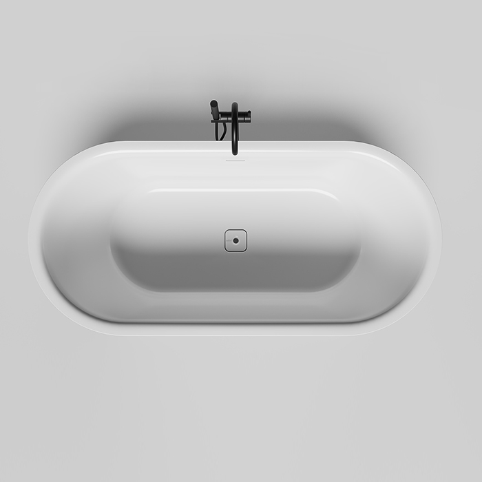 Salini Perla Ванна 170x80см., отдельностоящая, S-Sense, цвет: белый глянцевый