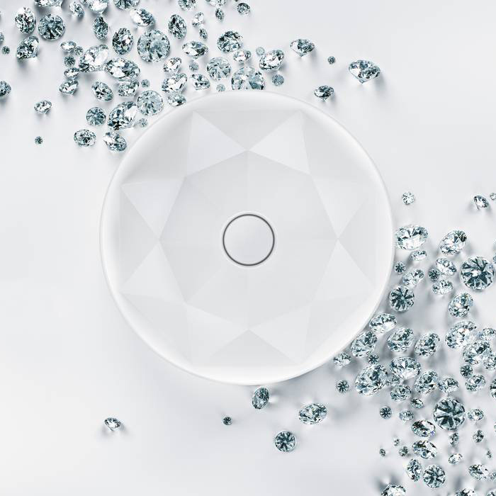 Villeroy&Boch Octagon Раковина 40х40х95 см, без отв., без перелива, цвет: белый