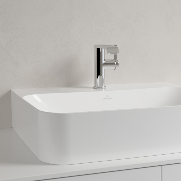 Villeroy&Boch Finion Раковина 60х47 см, 1 отв., с переливом, с антигрязевым покрытием CeramicPlus, цвет: белый