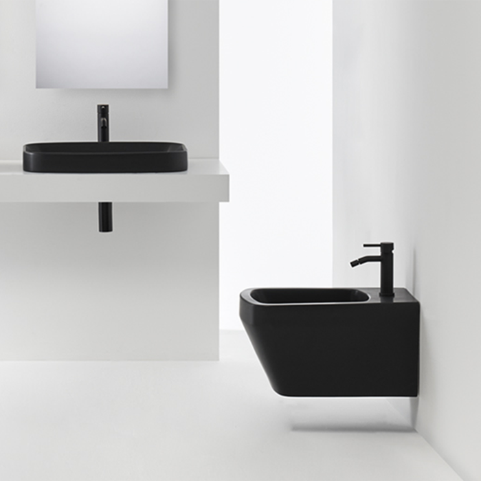 Simas Baden Baden Биде подвесное 56х36см.,1 отв., цвет: черный матовый