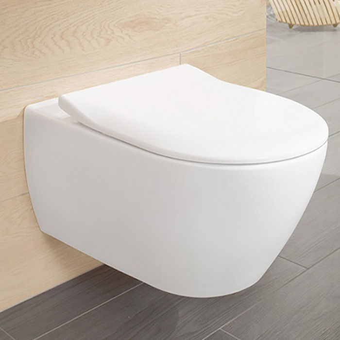 Villeroy&Boch Subway 2.0 Унитаз 37.5x36см., подвесной, с гориз. выпуском, цвет: альпийский белый