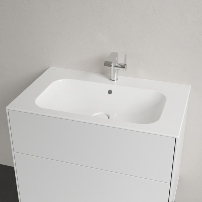 Villeroy&Boch Finion Раковина 80х50 см, 1 отв., с переливом, с антигрязевым покрытием CeramicPlus, цвет: белый