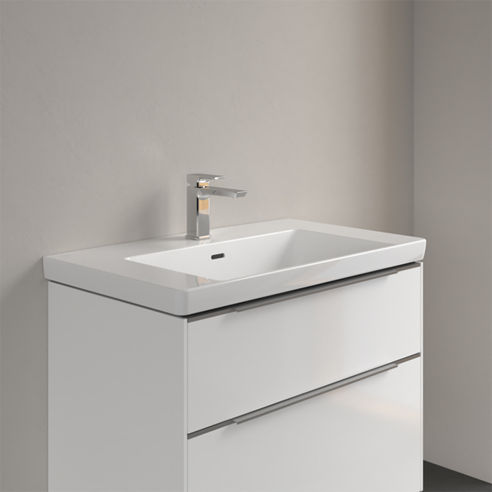Villeroy&Boch Subway 3.0 Раковина 80х47х16.5см., 1 отв., подвесная, цвет: альпийский белый