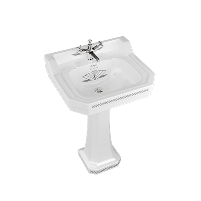 Burlington Bespoke Раковина 56x47см., подвесная, с 1 отв., цвет: белый/Charleston