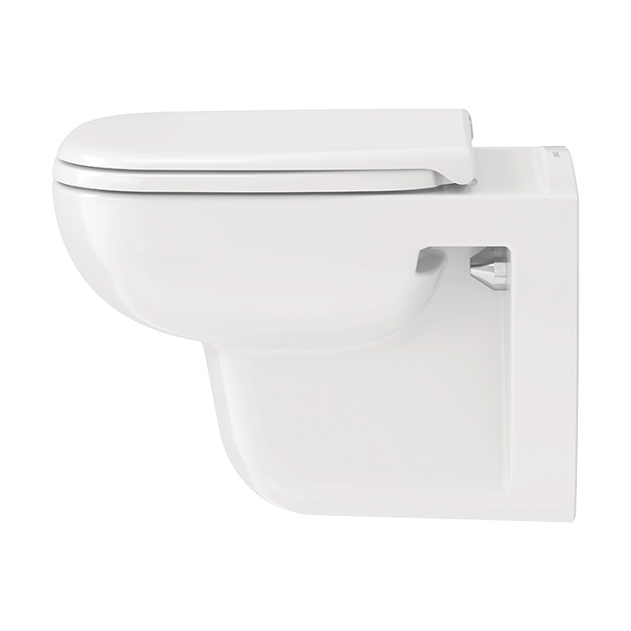 Duravit D-Code Комплект: подвесной унитаз Rimless 257009 35.5x54.5 см.+ сиденье с автоматическим закрыванием 006739, цвет: белый
