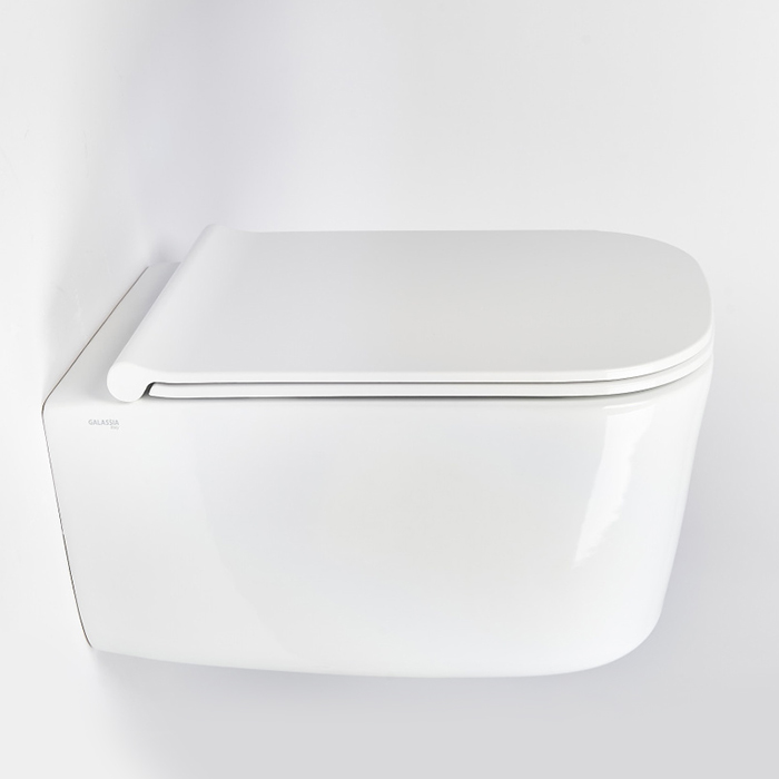 Galassia Meg11Pro Унитаз подвесной 55x35см., безободковый, цвет: белый