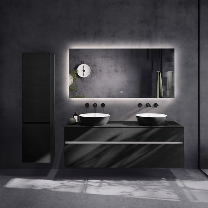 Villeroy&Boch Artis Раковина 43x43x13см., накладная, цвет: черный/белый