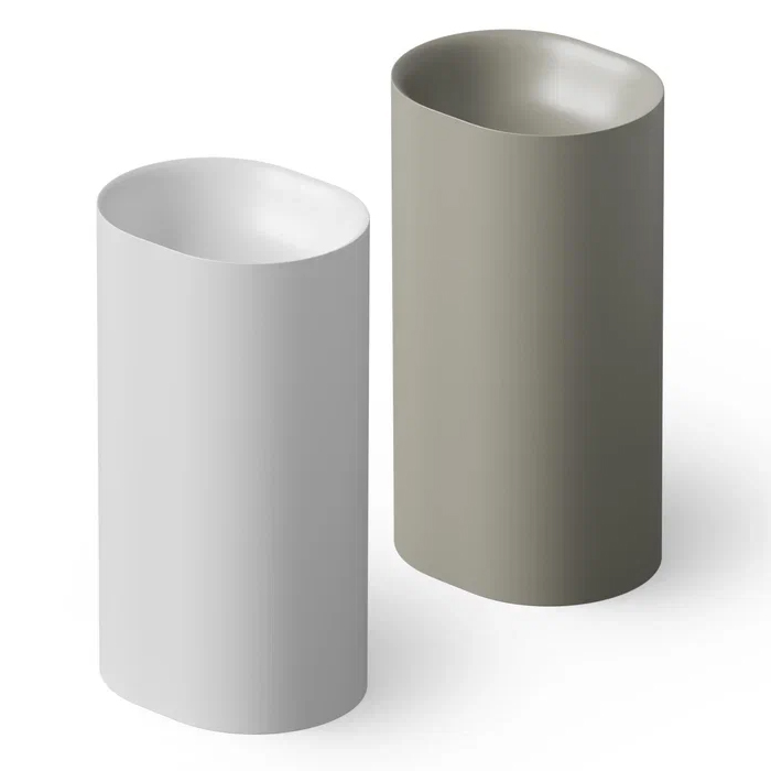 Dea Design Pedestal Basin Раковина 50x40x90см., напольная, без отв., Solid Surface, цвет: White №18