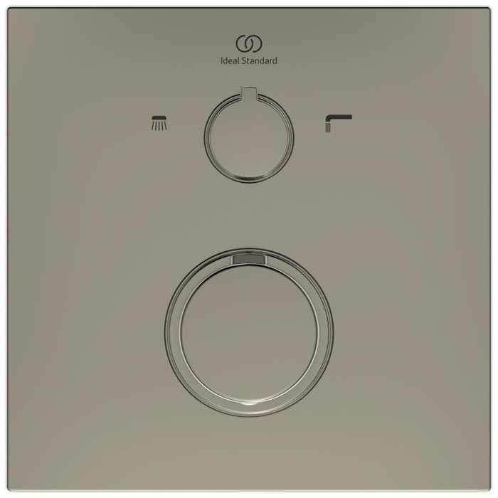 Ideal Standard Ceratherm C100 Смеситель для душа, встраиваемый, термостатический, цвет: PVD Silver Storm (Серебряный Шторм)
