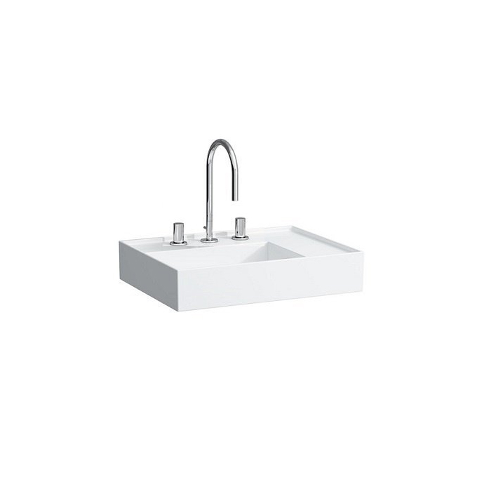 Laufen Kartell Раковина 60x46x12 см, 3 отв., без перелива, цвет: белый
