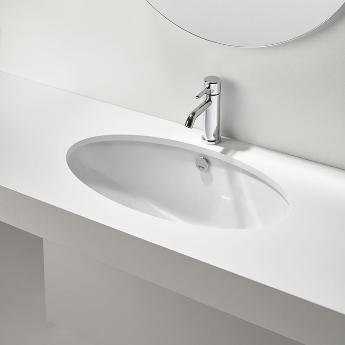 Simas Lft Spazio Раковина 66х39 см, без отв., под столешницу, цвет: белый