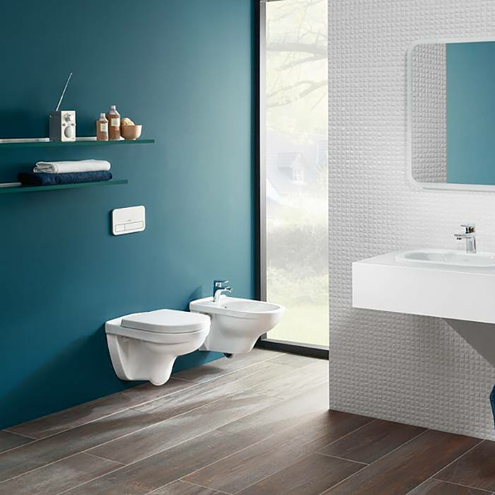 Villeroy&Boch O.novo Биде подвесное 36x56см., 1 отв., цвет: альпийский белый