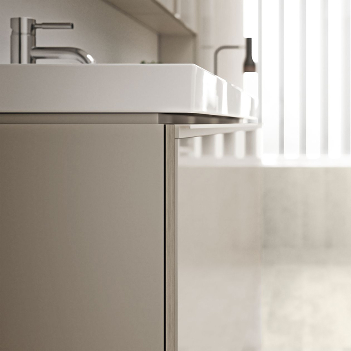 Geberit Acanto Тумба под раковину 89x53.5см., подвесная, цвет: песчаный матовый
