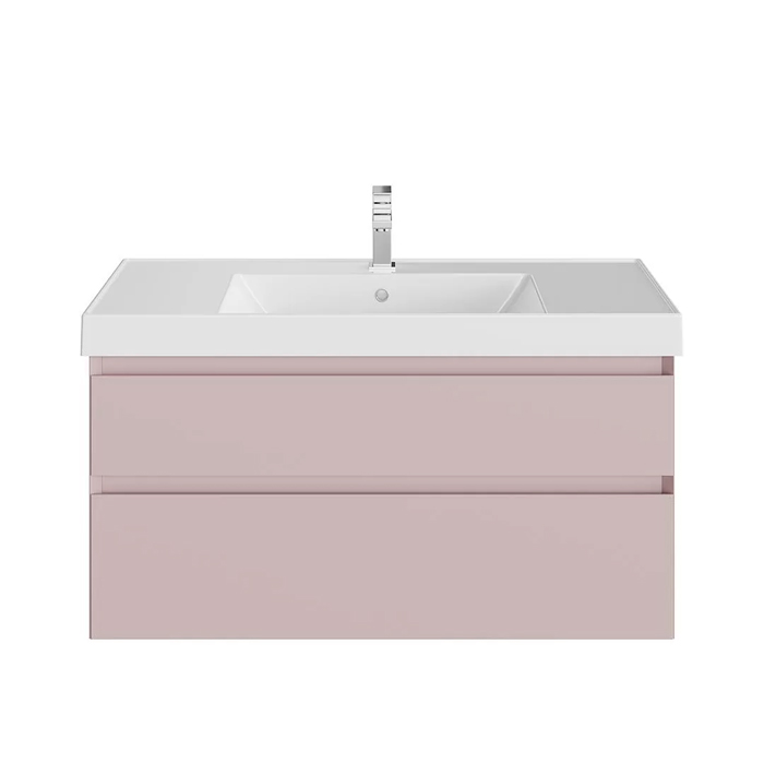 Kerama Marazzi Cubo Тумба 97.8х47х47.5см., подвесная, с ящиками, цвет: мальва матовый