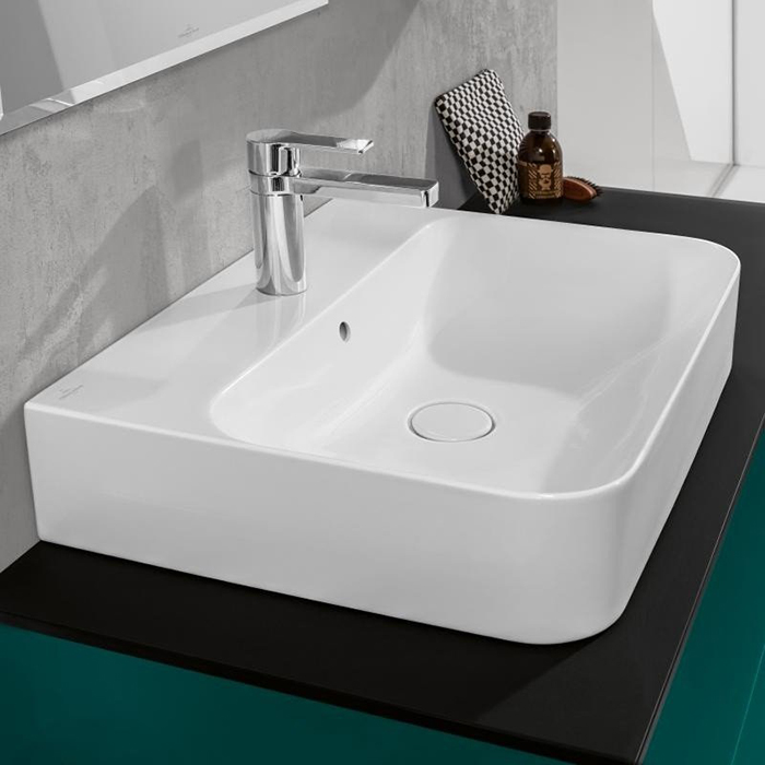 Villeroy&Boch Finion Раковина 60x47см., подвесная, 1 отв., без перелива, цвет: альпийский белый