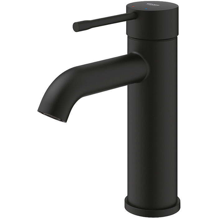 Grohe Essence Смеситель для раковины, 1 отв., без донного клапана, цвет: фантомный чёрный