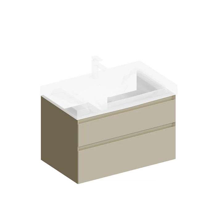 Kerama Marazzi Cubo Тумба 77.8х47х47.5см., подвесная, с ящиками, цвет: лимо матовый