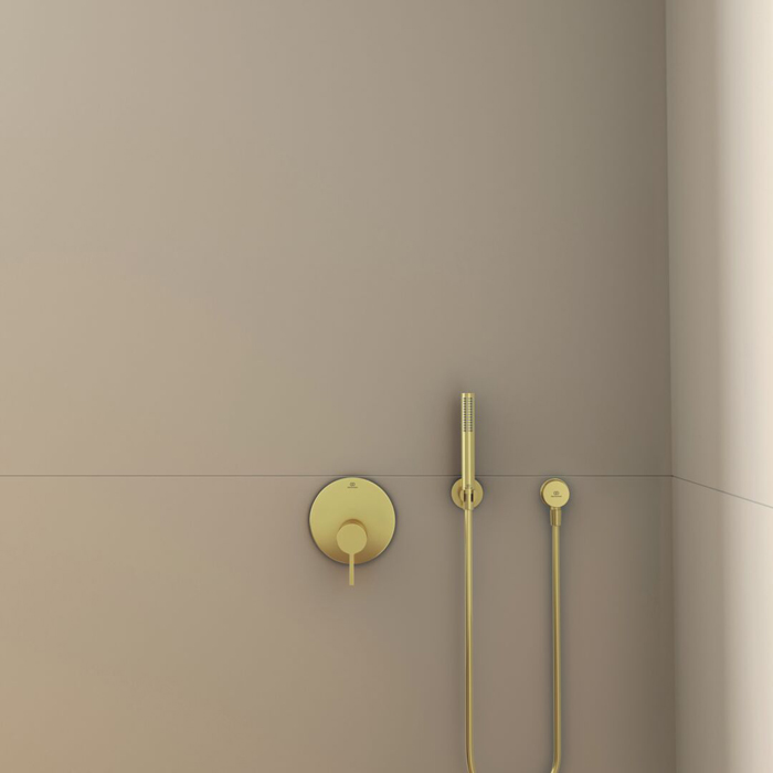 Ideal Standard Joy Смеситель для душа, встраиваемый, цвет: PVD Brushed Gold (Шлифованное Золото)