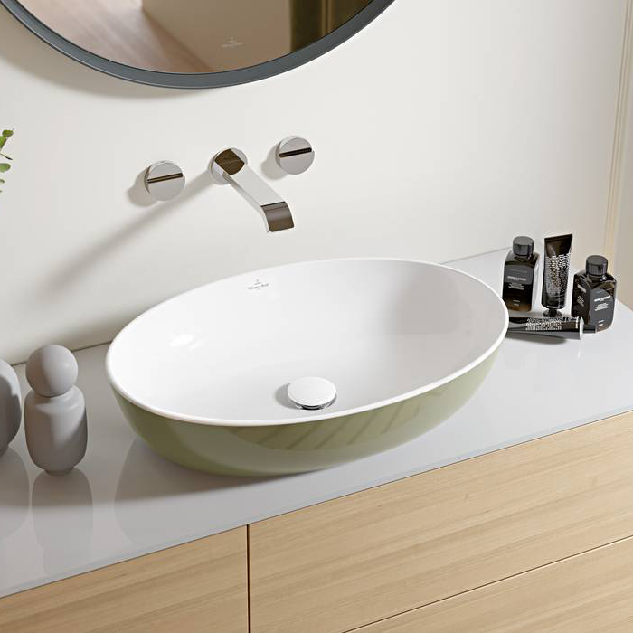 Villeroy&Boch Artis Раковина 61x41x13см., накладная, цвет: Sage Green