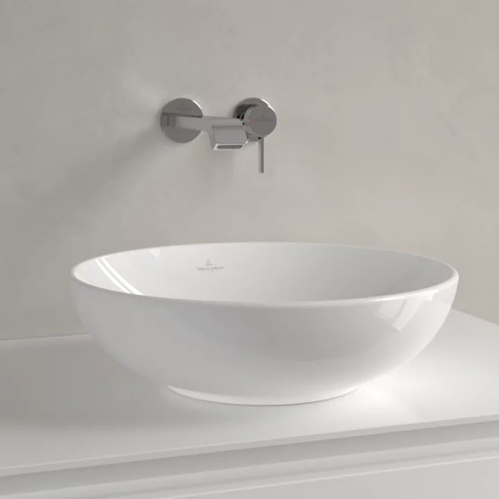 Villeroy&Boch Loop&Friends Раковина 42х42см., накладная, без отв., без перелива, цвет: альпийский белый