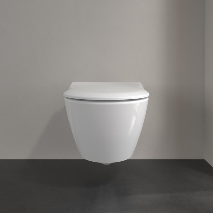 Villeroy&Boch Subway 2.0 Унитаз подвесной 37.5x56.5 см, безободковый, с антигрязевым покрытием CeramicPlus, цвет: белый