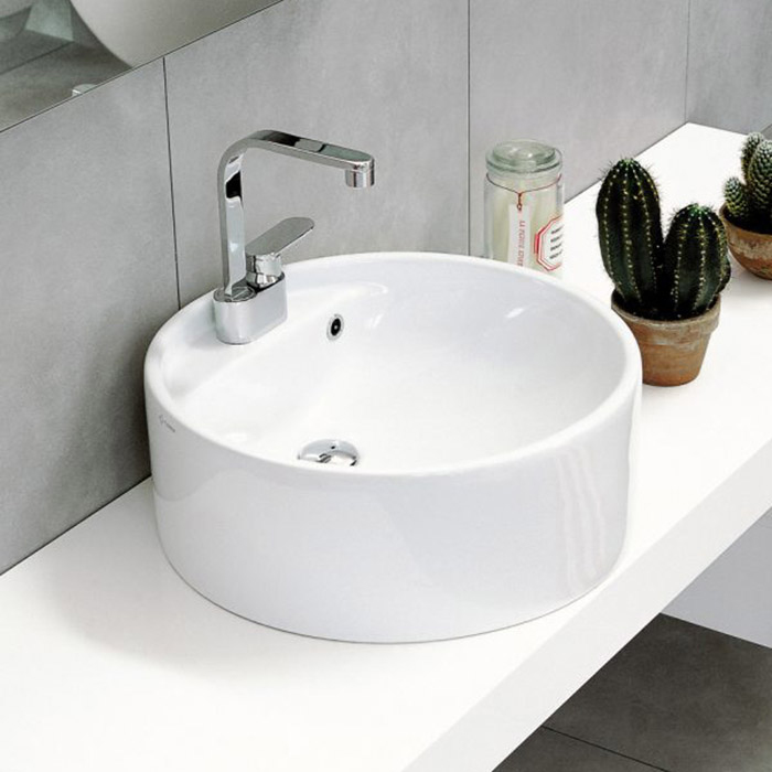 Flaminia Twin Раковина 52.5x20 см, 1 отв., цвет: белый