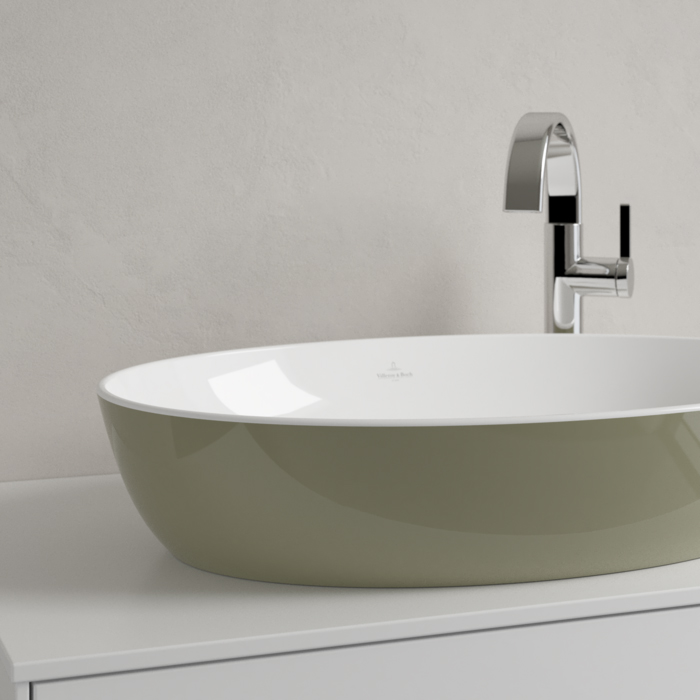 Villeroy&Boch Artis Раковина 61x41x13см., накладная, цвет: Sage Green
