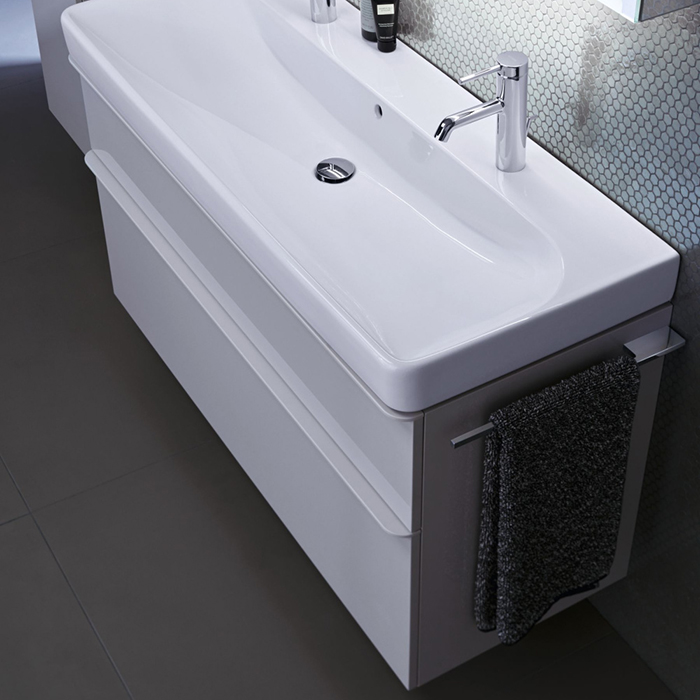 Geberit Smyle Square Тумба под раковину 120х61.7см., подвесная, цвет: белый