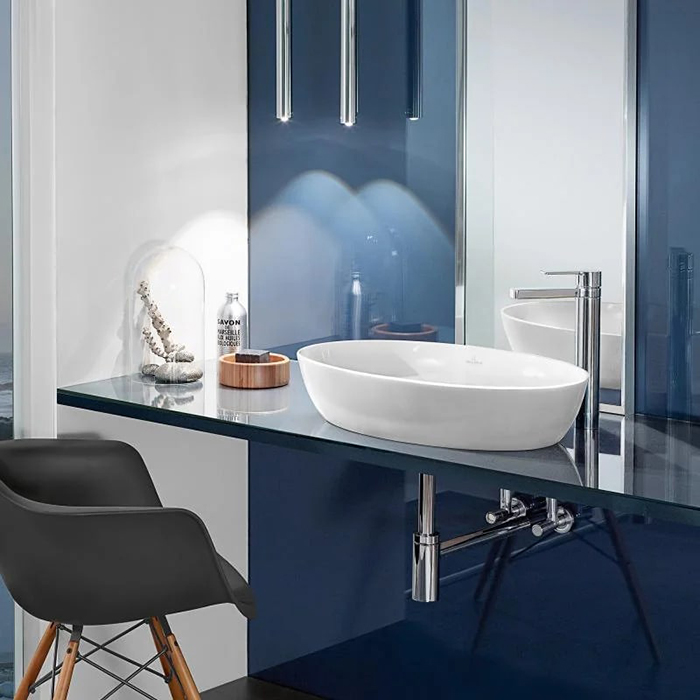 Villeroy&Boch Artis Раковина 61х41х13см., накладная, без отв., без перелива, цвет: альпийский белый