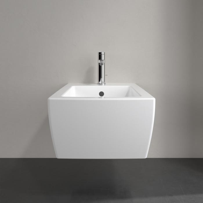 Villeroy&Boch Memento 2.0 Биде подвесное 37.5х56х23см., 1 отв., цвет: альпийский белый