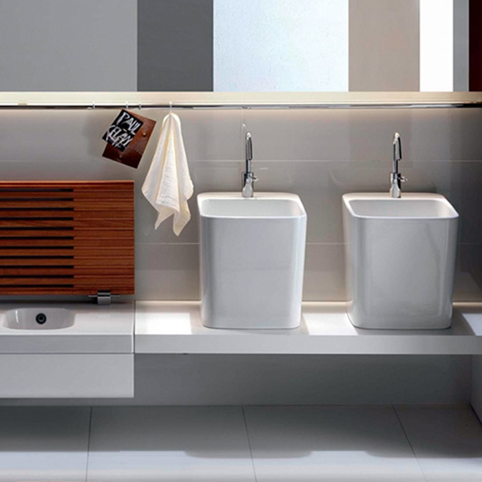 Hatria G-Full Раковина накладная, 48х40х44см., с 1 отв., цвет: белый
