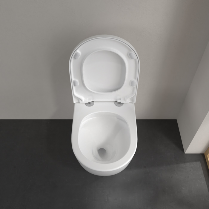 Villeroy&Boch Subway 3.0 Унитаз 37х60х40см., напольный, TwistFlush, AntiBac, CeramicPlus, цвет: альпийский белый