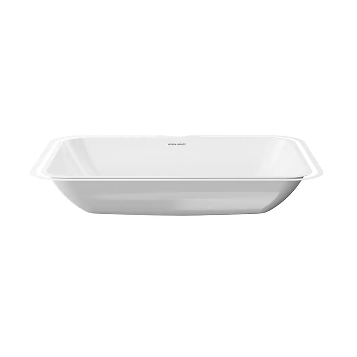 Kerama Marazzi Plaza Раковина 54.5х38см., встраиваемая снизу, без отв., цвет: белый глянцевый