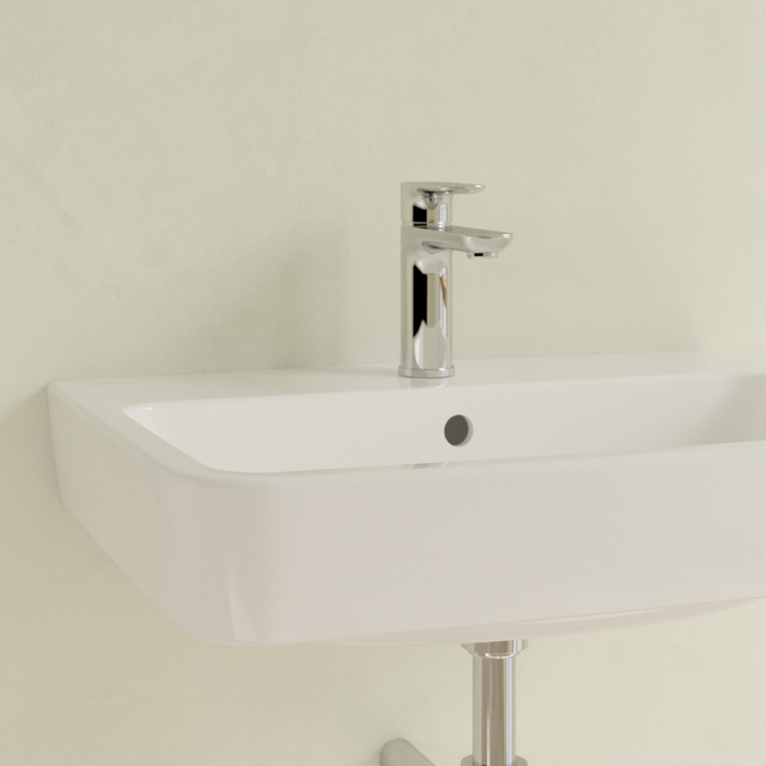Villeroy&Boch O.novo раковина 60x46x17.5см., 1 отв., подвесная, с переливом, цвет: альпийский белый