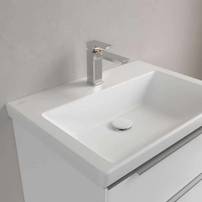 Villeroy&Boch Subway 3.0 Раковина 65х47х16.5см., 1 отв., подвесная, CeramicPlus, без перелива, цвет: белый камень