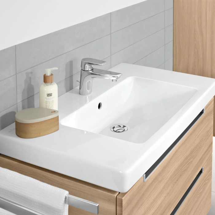 Villeroy&Boch Subway 2.0 Раковина 80x47 см, 1 отв., с переливом, с антигрязевым покрытием CeramicPlus, цвет: белый