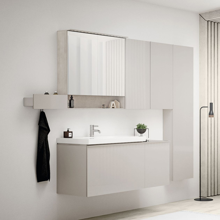 Geberit Acanto Тумба под раковину 89x53.5см., подвесная, цвет: песчаный матовый