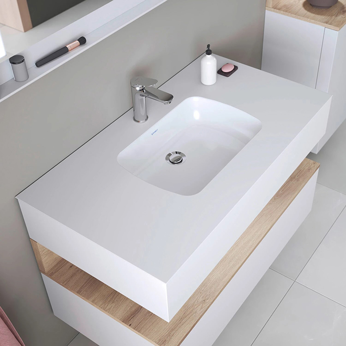 Duravit Qatego Раковина 48x37x15 см, встраиваемая снизу, без отв., цвет: белый