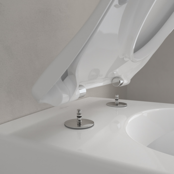 Villeroy&Boch Subway 2.0, Унитаз подвесной, с открытым смывным краем Compact, DirectFlush, горизонтальный выпуск, не подходит для установки со смывными кранами, 37x56см, цвет: белый