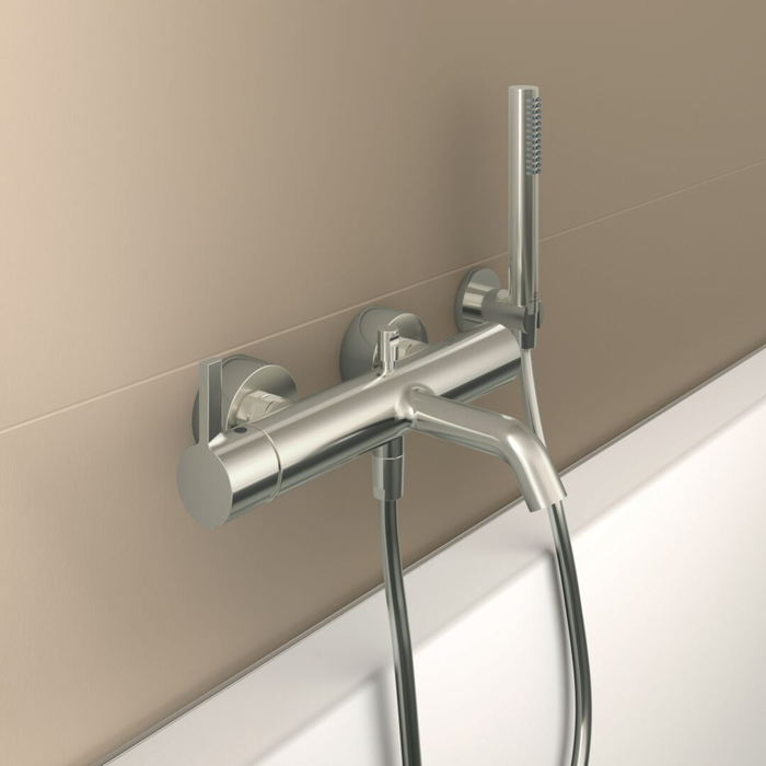 Ideal Standard Joy Смеситель для ванны, настенный, цвет: PVD Silver Storm (Серебряный Шторм)