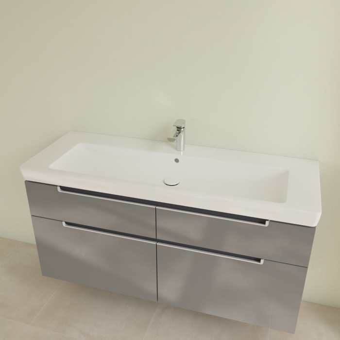 Villeroy&Boch Subway 2.0 Раковина 130х47 см, 2 отв., с переливом, цвет: белый