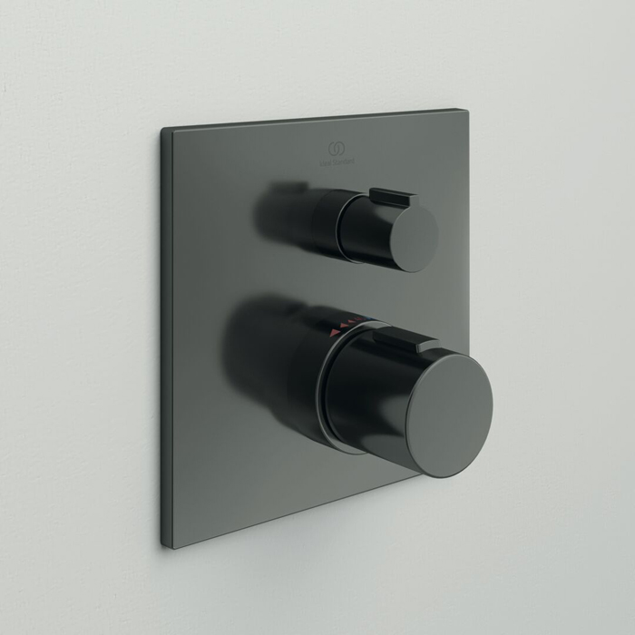 Ideal Standard Ceratherm C100 Смеситель для душа, встраиваемый, термостатический, для монтажа с комплектом EASY-BOX A1000NU, цвет: PVD Magnetic Grey