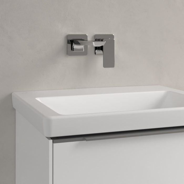 Villeroy&Boch Subway 3.0 Раковина 55х44х16.5см., без отв., подвесная, CeramicPlus, без перелива, цвет: белый камень