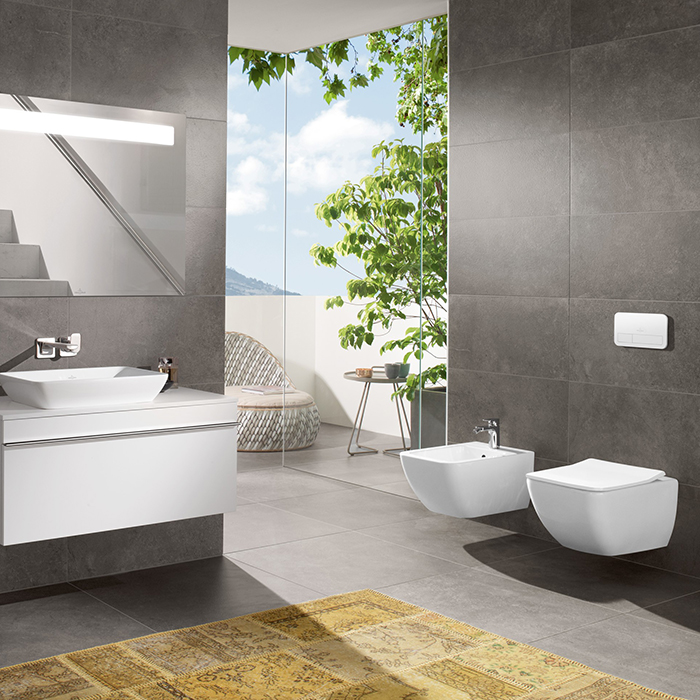 Villeroy & Boch Venticello Биде подвесное 56х37.5см., с антигрязевым покрытием CeramicPlus, цвет: альпийский белый
