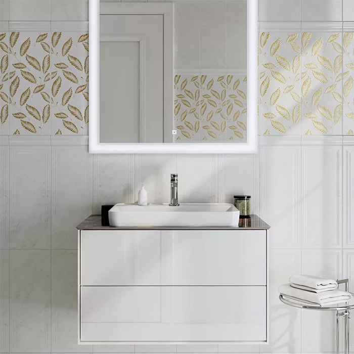 Kerama Marazzi Plaza Раковина 55х40см., встраиваемая сверху, 1 отв., цвет: белый глянцевый