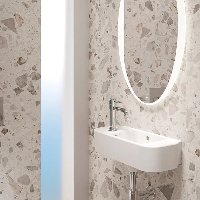 Kerama Marazzi Elegance Раковина 51x23см., подвесная, 1 отв., левосторонняя, цвет: белый глянцевый